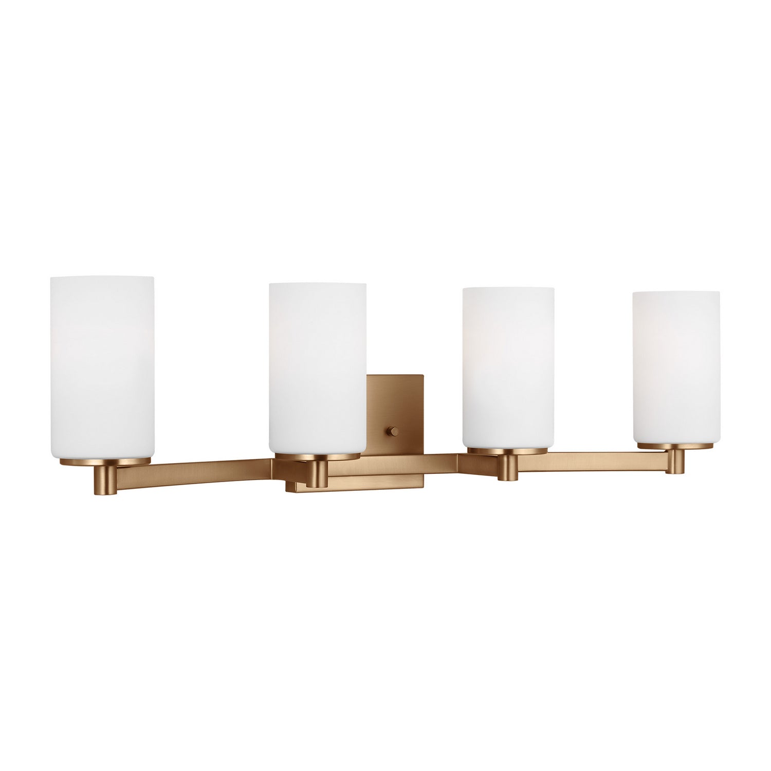 Generation Lighting. - 4439104-848 - Four Light Wall / Bath - Hettinger - Satin Brass