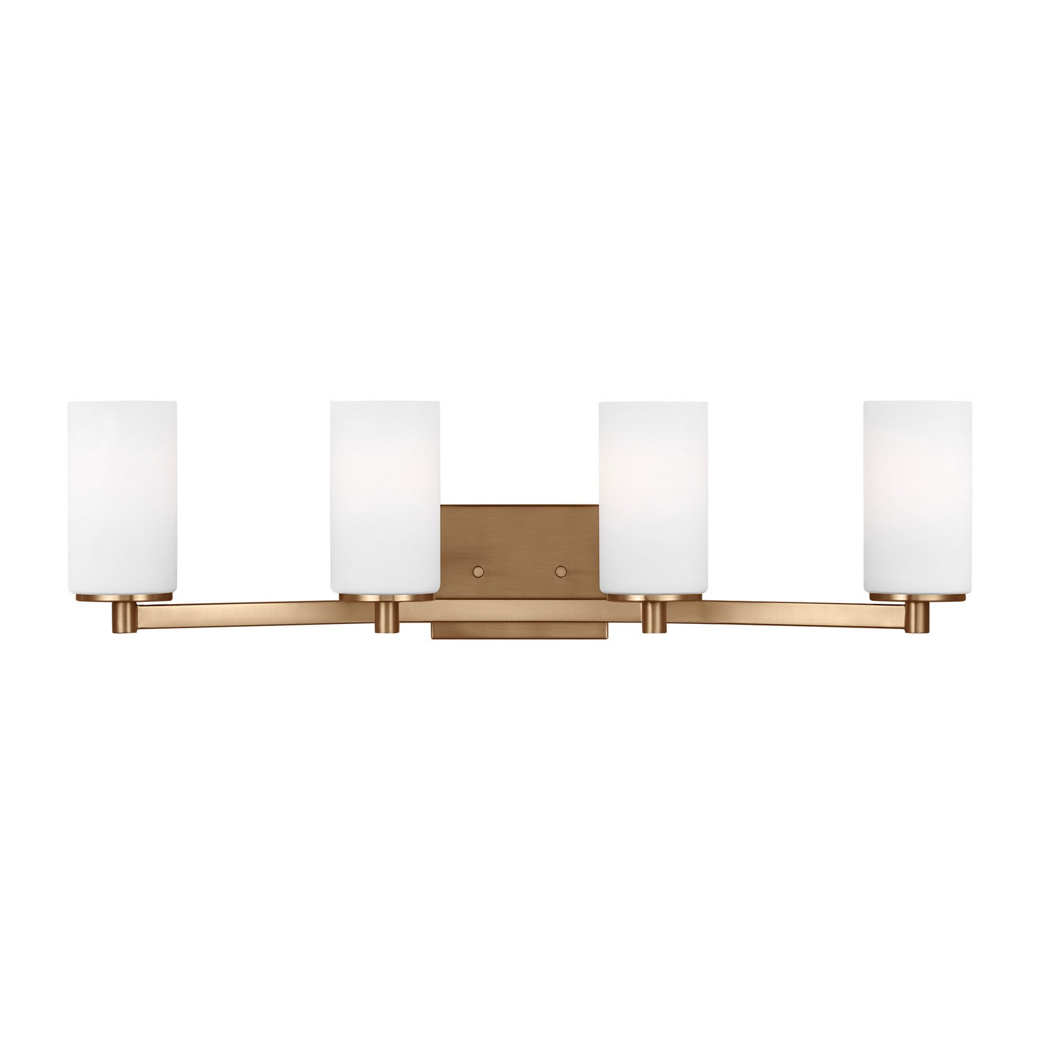 Generation Lighting. - 4439104-848 - Four Light Wall / Bath - Hettinger - Satin Brass