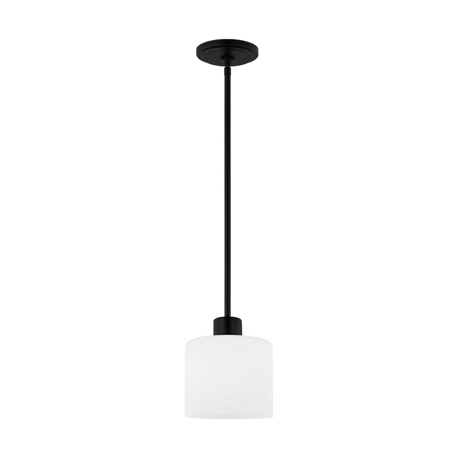 Generation Lighting. - 6128801-112 - One Light Mini-Pendant - Canfield - Midnight Black