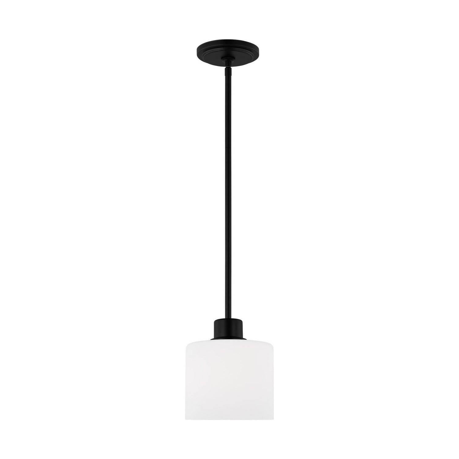 Generation Lighting. - 6128801-112 - One Light Mini-Pendant - Canfield - Midnight Black