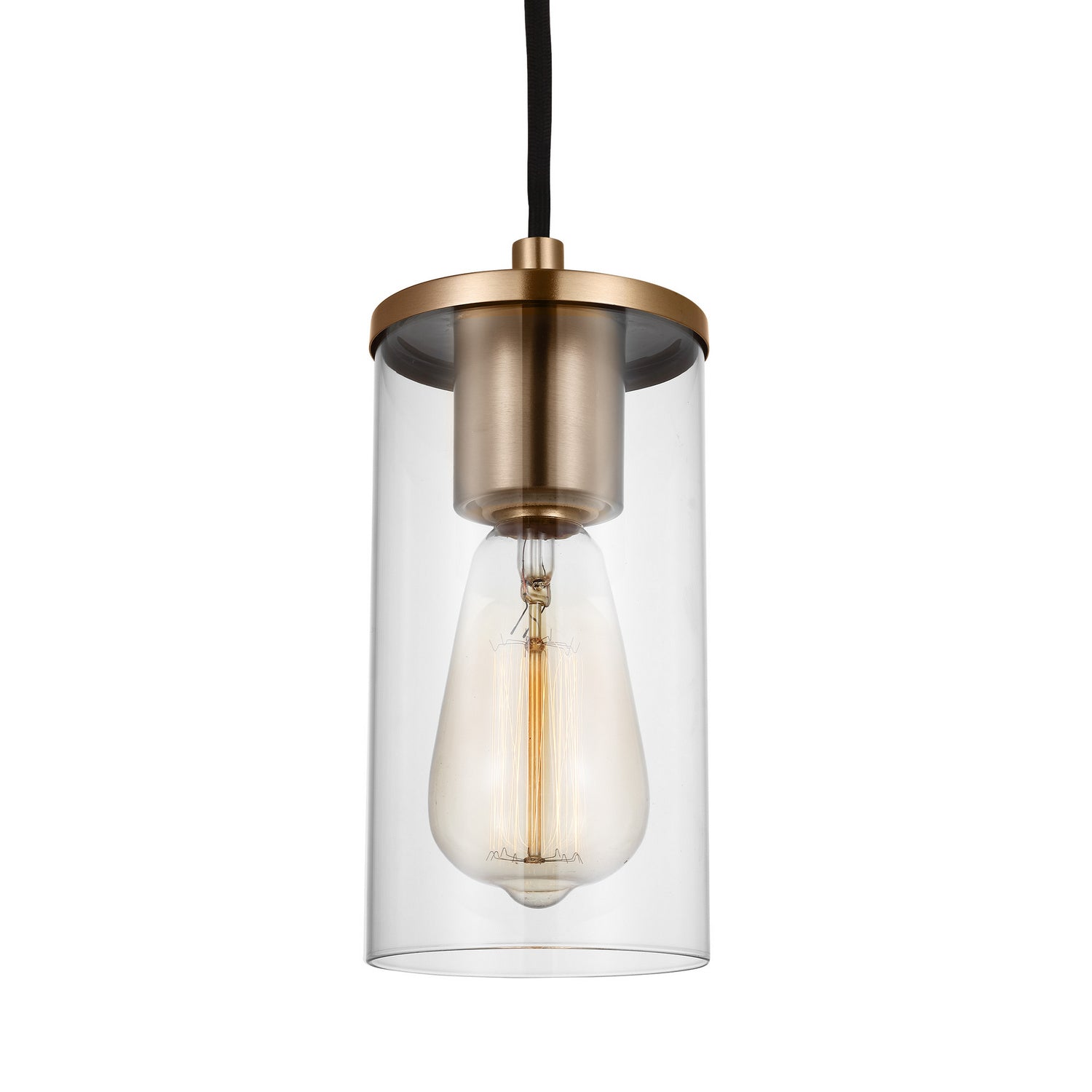 Visual Comfort Studio - 6190301-848 - One Light Mini-Pendant - Zire - Satin Brass