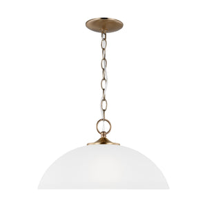 Generation Lighting. - 6516501EN3-848 - One Light Pendant - Geary - Satin Brass