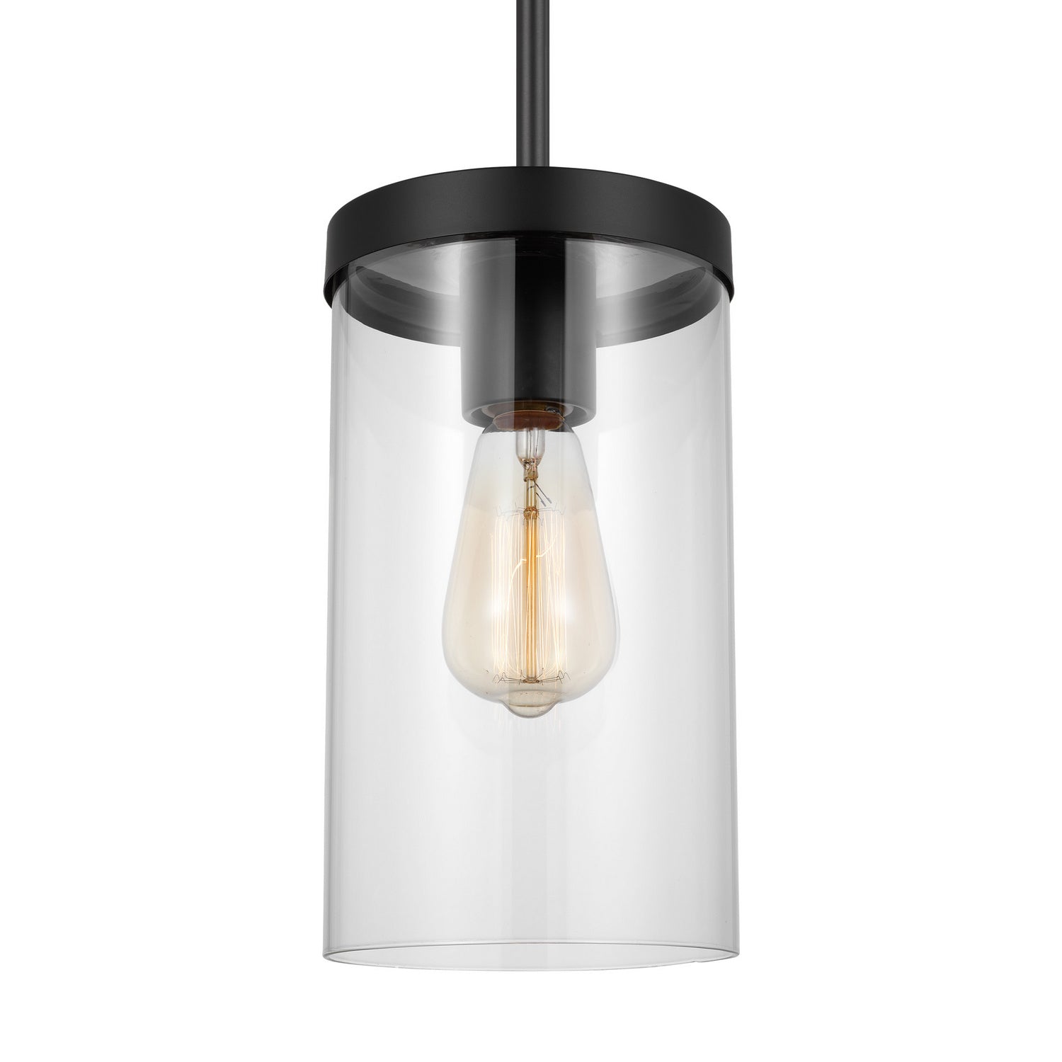 Visual Comfort Studio - 6590301-112 - One Light Pendant - Zire - Midnight Black