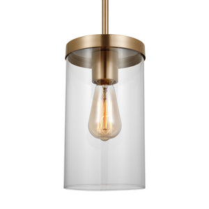 Visual Comfort Studio - 6590301-848 - One Light Pendant - Zire - Satin Brass