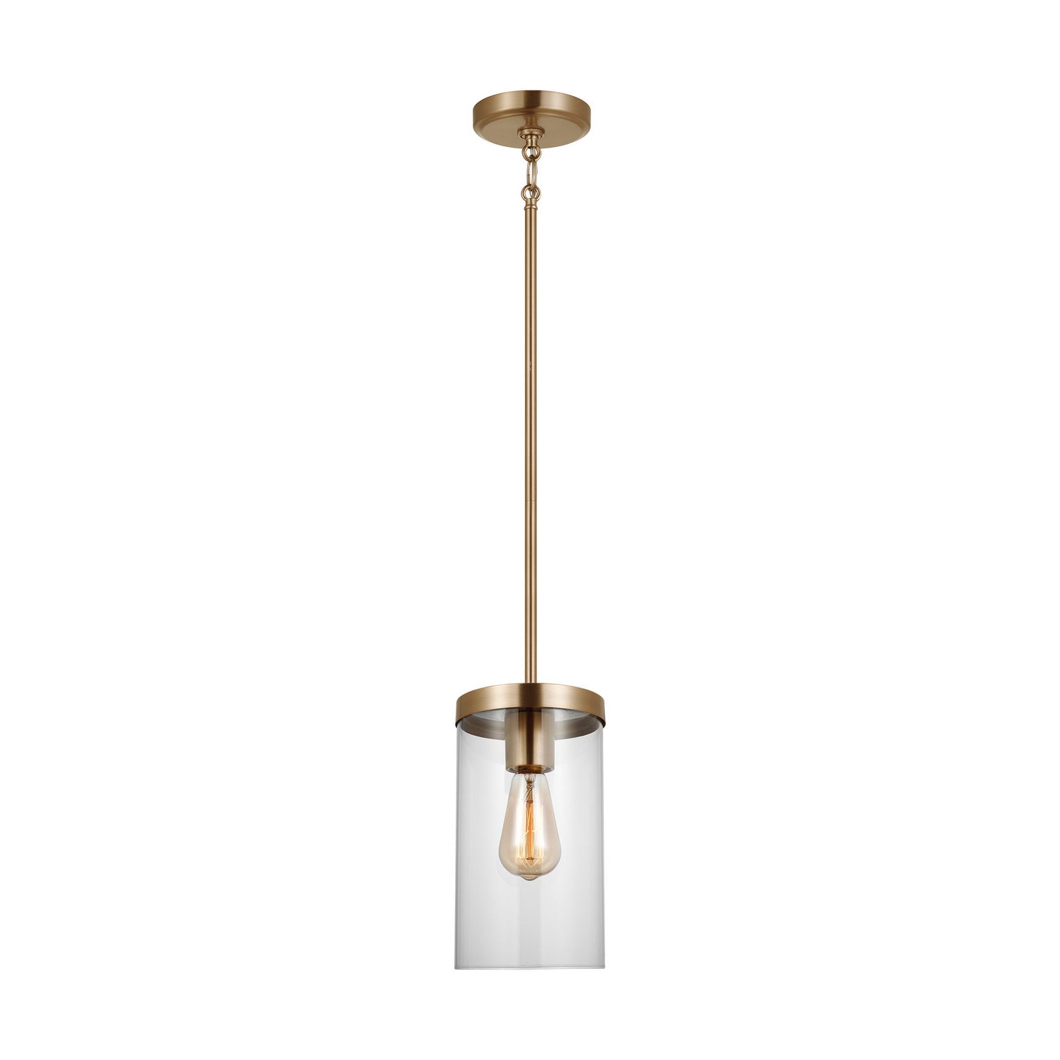 Visual Comfort Studio - 6590301-848 - One Light Pendant - Zire - Satin Brass