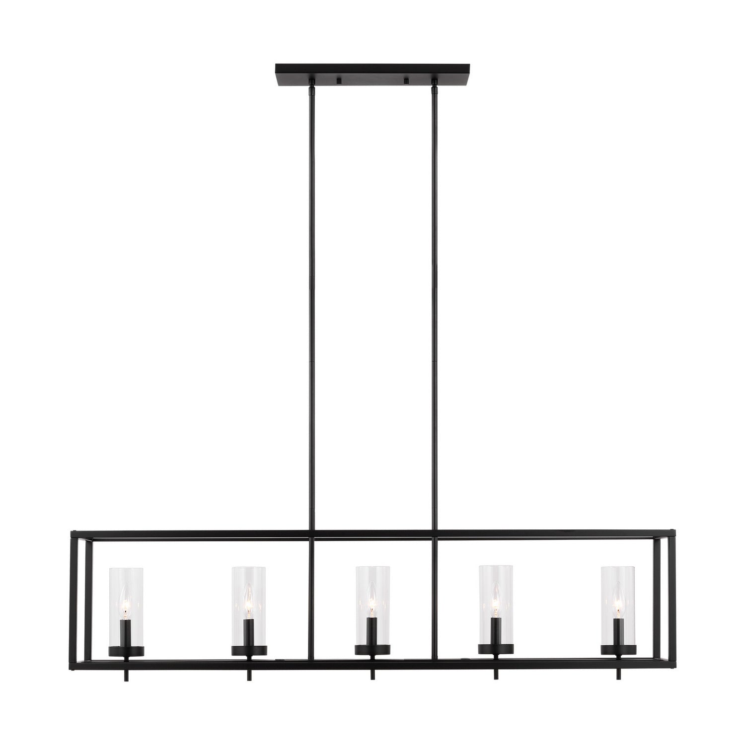 Visual Comfort Studio - 6690305-112 - Five Light Island Pendant - Zire - Midnight Black