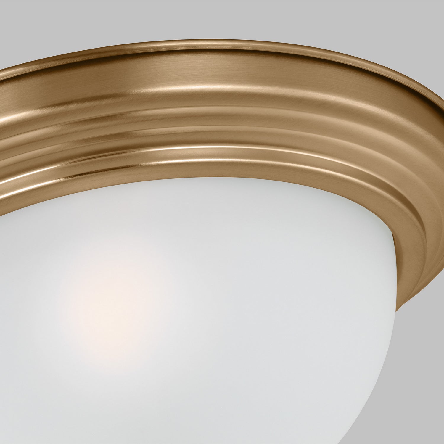 Generation Lighting. - 77063-848 - One Light Flush Mount - Geary - Satin Brass