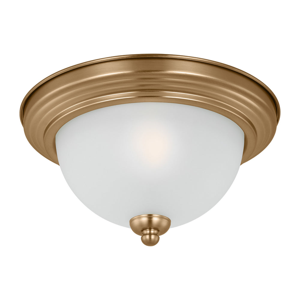 Generation Lighting - 77063EN3-848 - One Light Flush Mount - Geary - Satin Brass