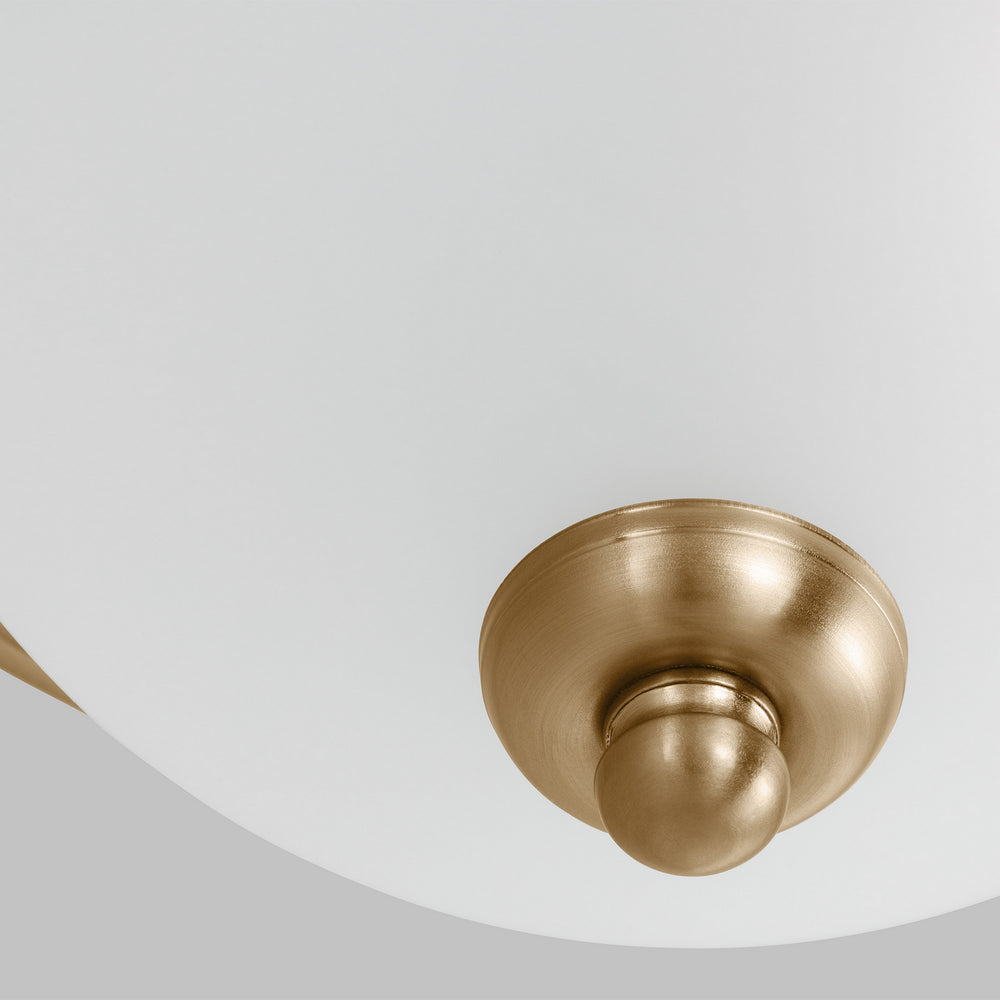 Generation Lighting - 77063EN3-848 - One Light Flush Mount - Geary - Satin Brass