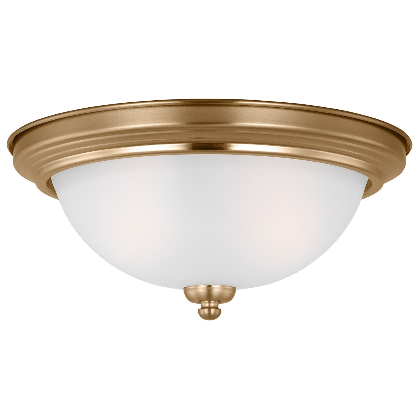 Generation Lighting - 77064-848 - Two Light Flush Mount - Geary - Satin Brass