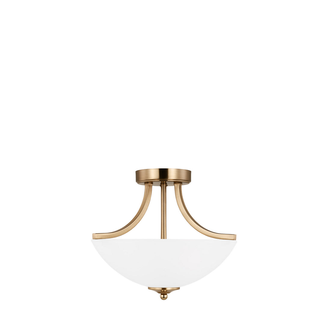 Generation Lighting - 7716502EN3-848 - Two Light Semi-Flush Convertible Pendant - Geary - Satin Brass