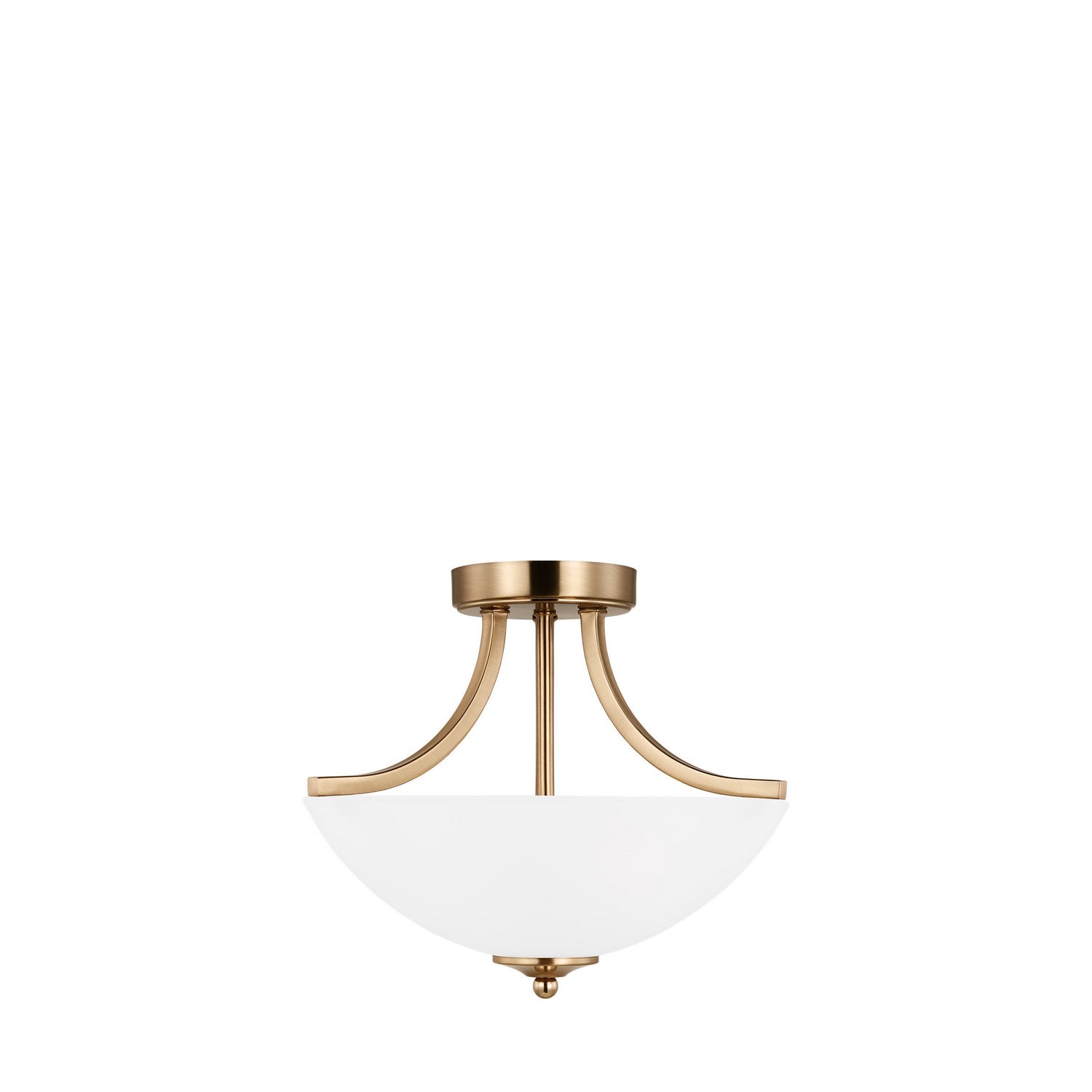 Generation Lighting. - 7716502EN3-848 - Two Light Semi-Flush Convertible Pendant - Geary - Satin Brass