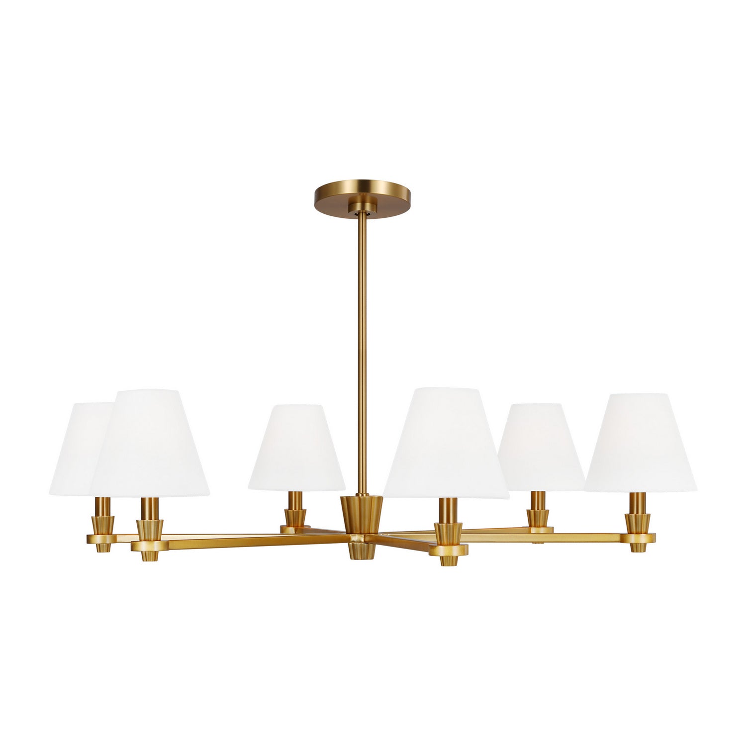 Visual Comfort Studio - AC1126BBS - Six Light Chandelier - Paisley - Burnished Brass