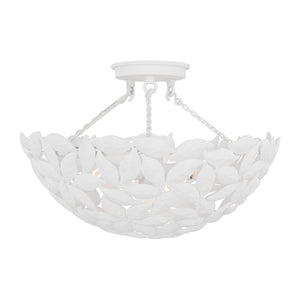 Visual Comfort Studio - AF1173TXW - Three Light Semi Flush Mount - Kelan - Textured White