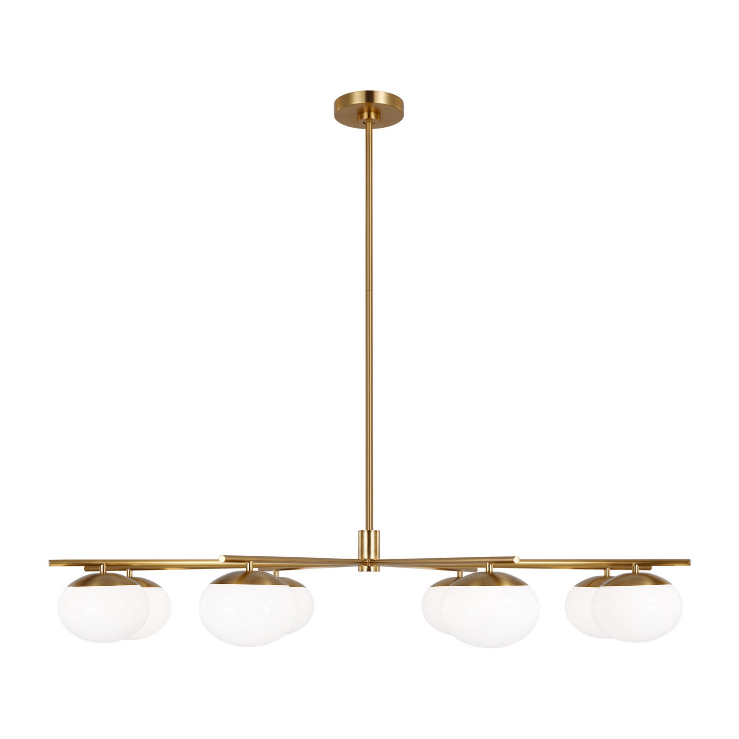 Visual Comfort Studio - EC1258BBS - Eight Light Chandelier - Lune - Burnished Brass