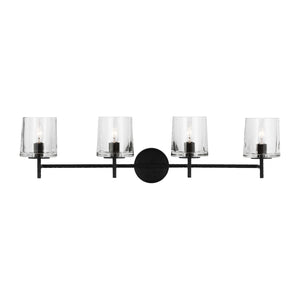 Visual Comfort Studio - EV1004AI - Four Light Vanity - Marietta - Aged Iron