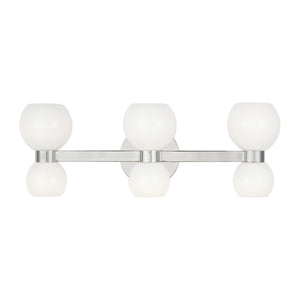 Visual Comfort Studio - KSV1006PNMG - Six Light Vanity - Londyn - Polished Nickel