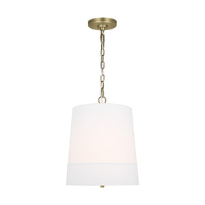 Visual Comfort Studio - LP1081TWBWLW - One Light Pendant - Ivie - Time Worn Brass