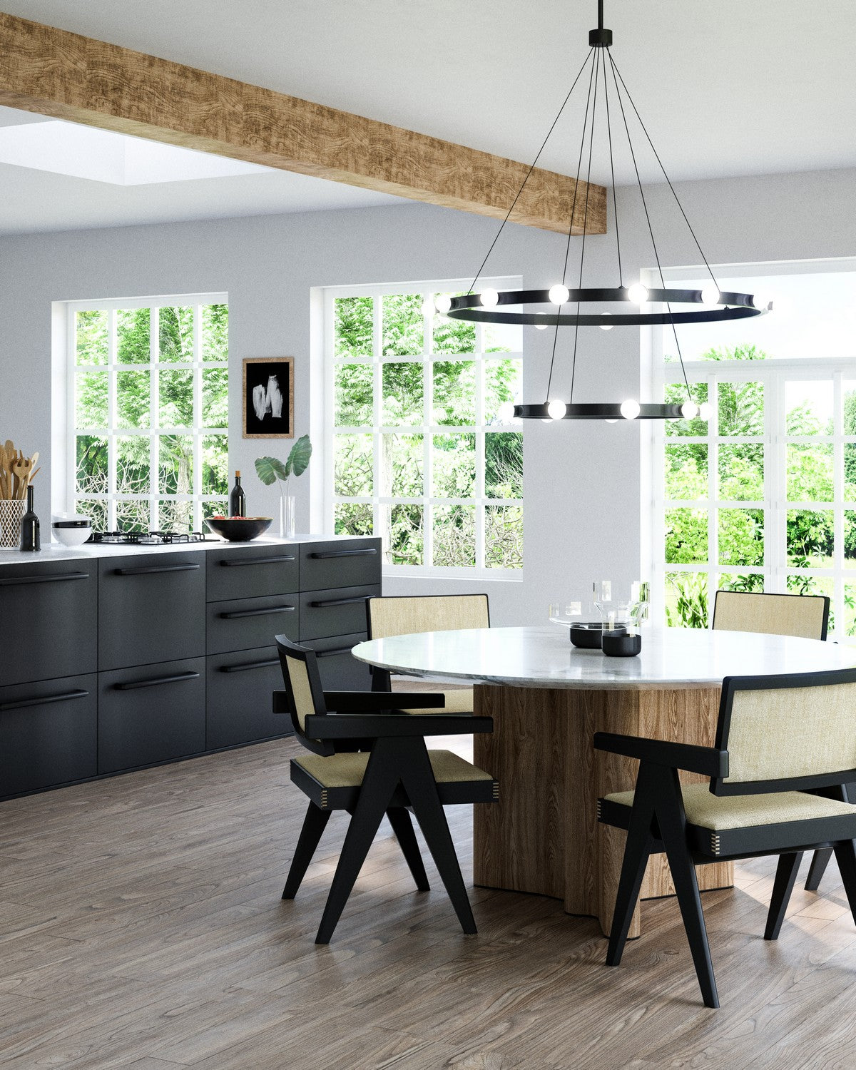 Kuzco Lighting - CH63436-BK - LED Chandelier - Rezz - Black