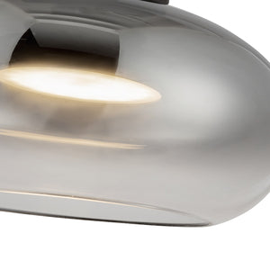 Kuzco Lighting - SF62014-BK/SM - LED Semi-Flush Mount - Trinity - Black/Smoked