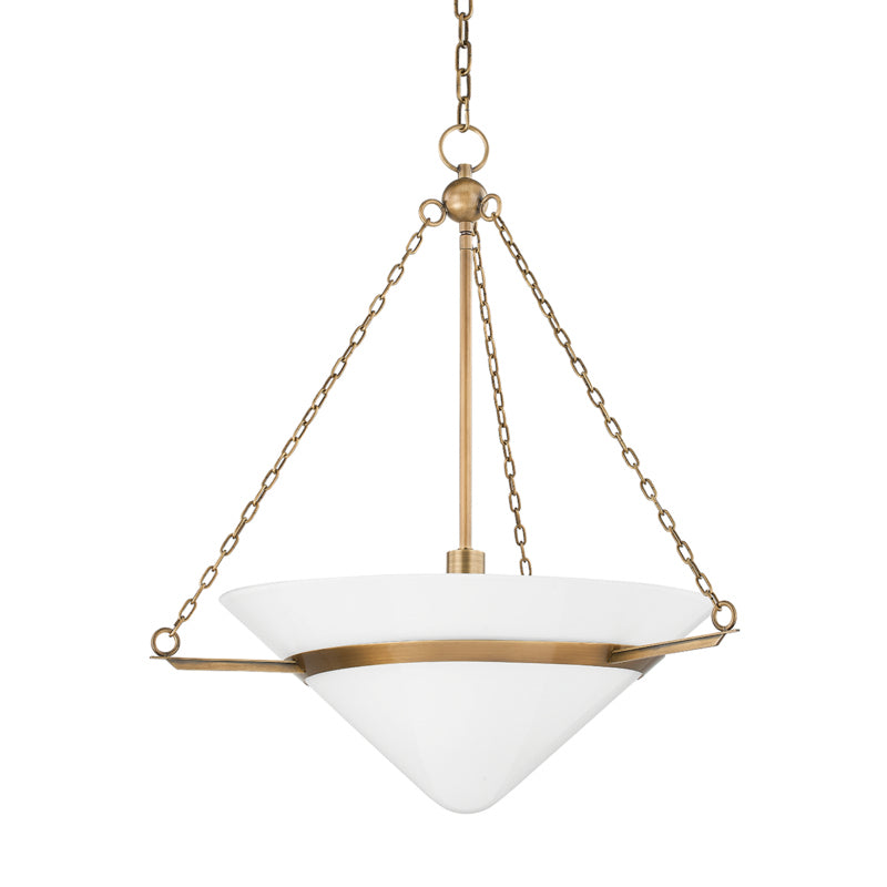 Troy Lighting - F8327-PBR - One Light Pendant - Amador - Patina Brass