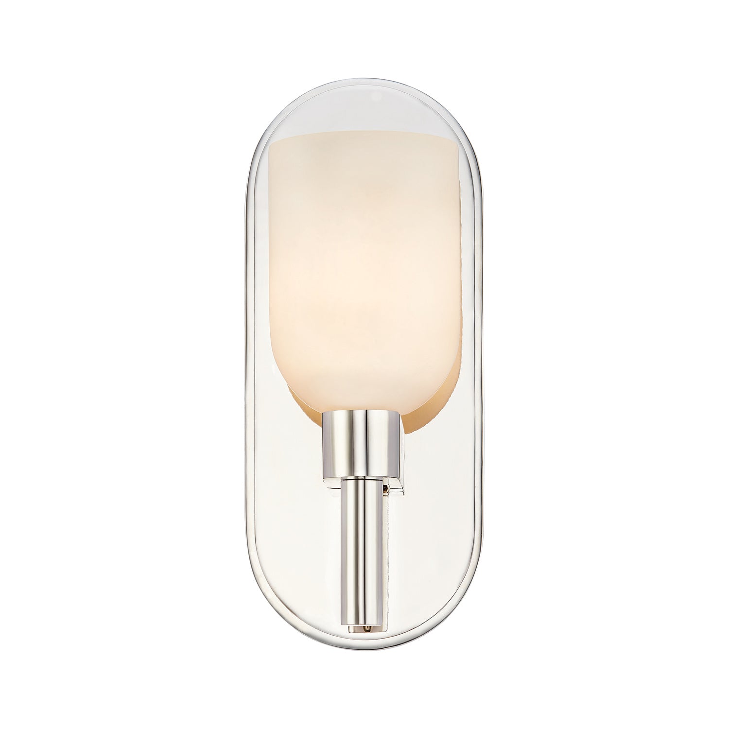 Alora - WV338101PNAR - One Light Vanity - Lucian - Polished Nickel/Alabaster