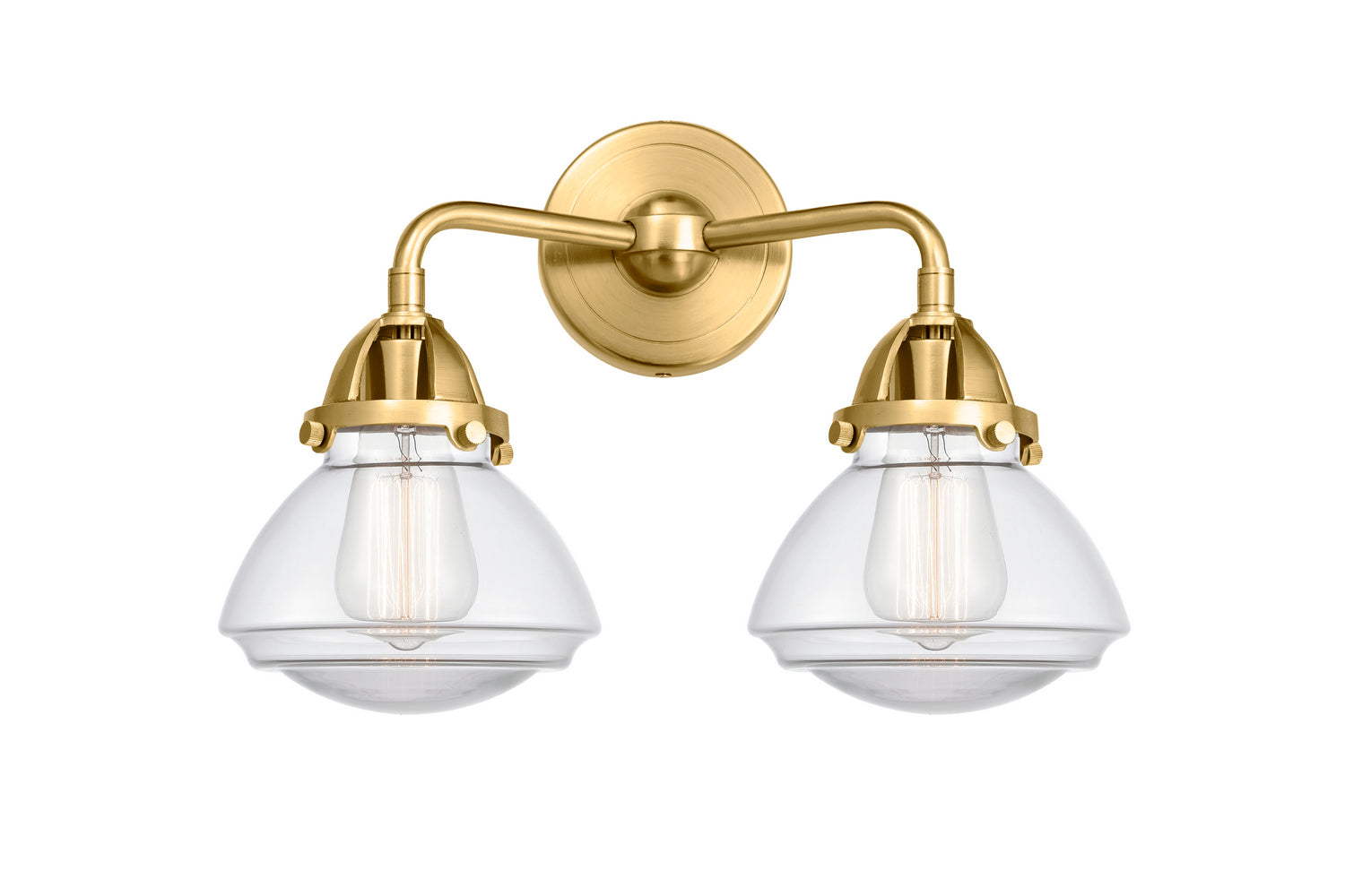 Innovations - 288-2W-SG-G322 - Two Light Bath Vanity - Nouveau 2 - Satin Gold