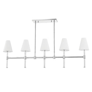 Mitzi - H630905-PN - Five Light Linear - Janelle - Polished Nickel