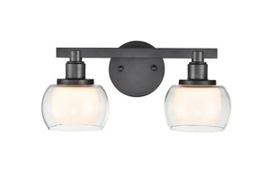 Innovations - 330-2W-BK-CLW - Two Light Bath Vanity - Cairo - Black