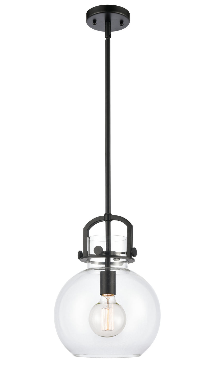 Innovations - 410-1S-BK-10CL-LED - LED Mini Pendant - Downtown Urban - Matte Black