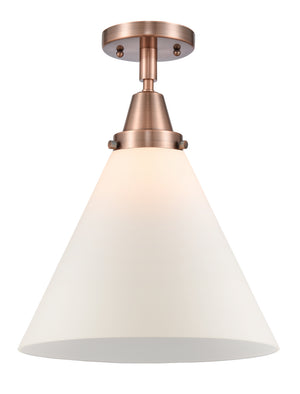 Innovations - 447-1C-AC-G41-L - One Light Flush Mount - Caden - Antique Copper