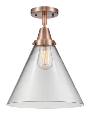 Innovations - 447-1C-AC-G42-L - One Light Flush Mount - Caden - Antique Copper