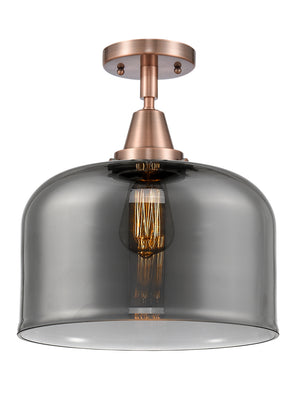 Innovations - 447-1C-AC-G73-L - One Light Flush Mount - Caden - Antique Copper