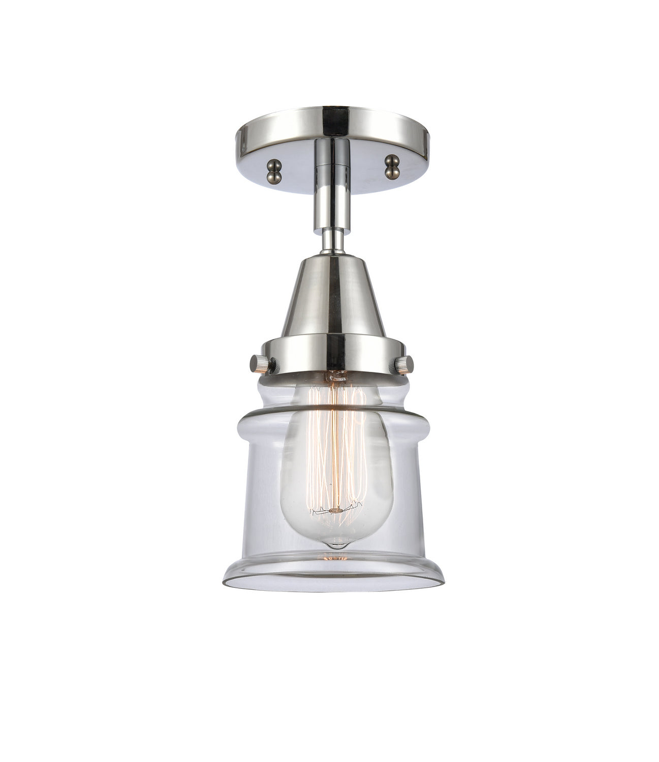 Innovations - 447-1C-PC-G182S - One Light Flush Mount - Caden - Polished Chrome