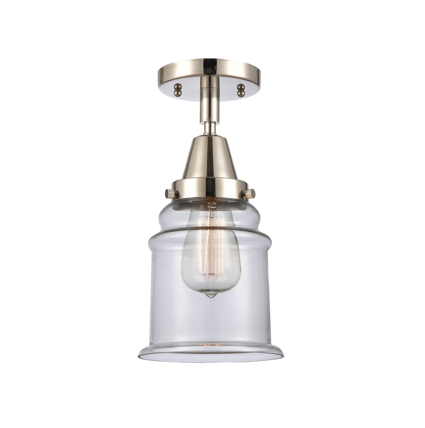 Innovations - 447-1C-PN-G182 - One Light Flush Mount - Caden - Polished Nickel