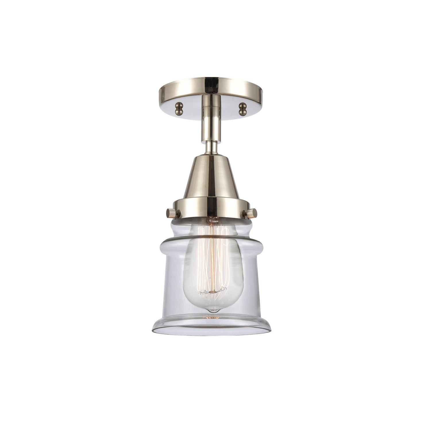 Innovations - 447-1C-PN-G182S - One Light Flush Mount - Caden - Polished Nickel