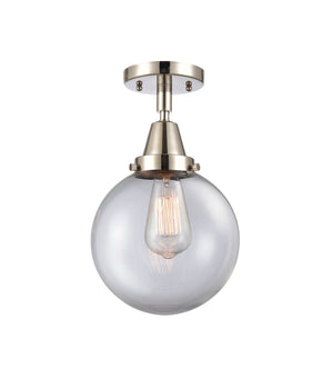 Innovations - 447-1C-PN-G202-8 - One Light Flush Mount - Caden - Polished Nickel