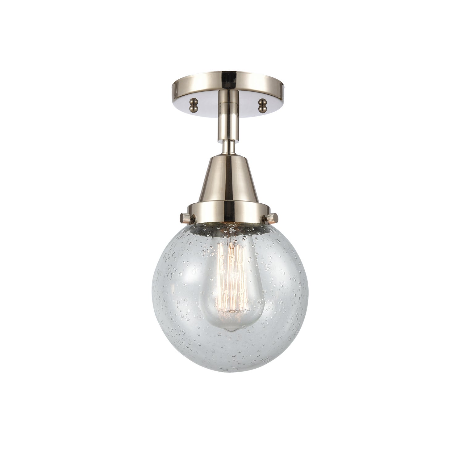 Innovations - 447-1C-PN-G204-6 - One Light Flush Mount - Caden - Polished Nickel