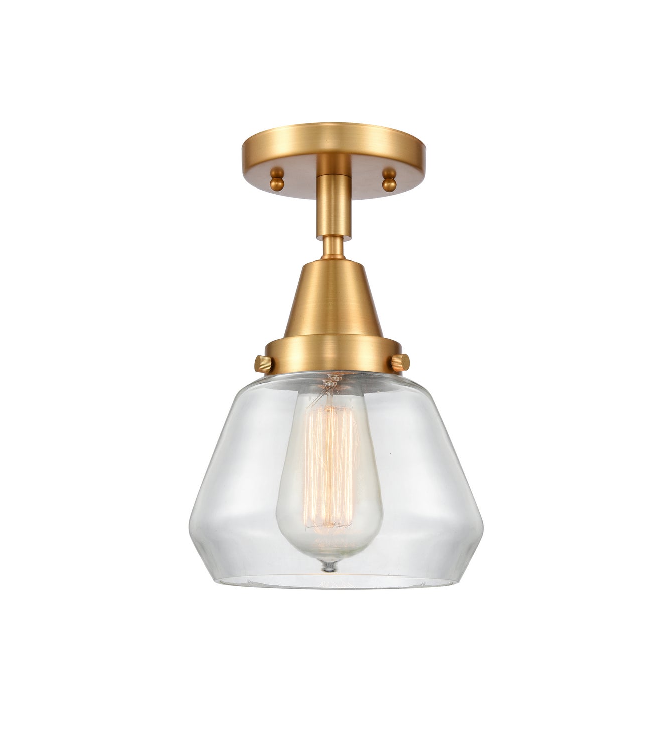 Innovations - 447-1C-SG-G172 - One Light Flush Mount - Caden - Satin Gold