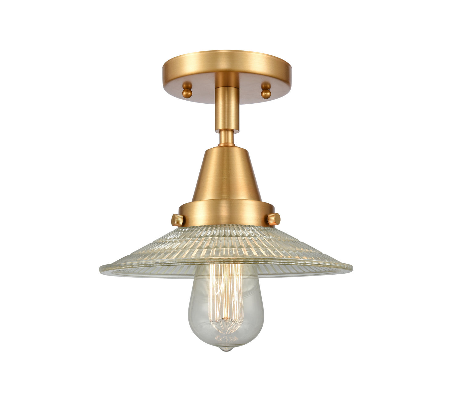 Innovations - 447-1C-SG-G2 - One Light Flush Mount - Caden - Satin Gold