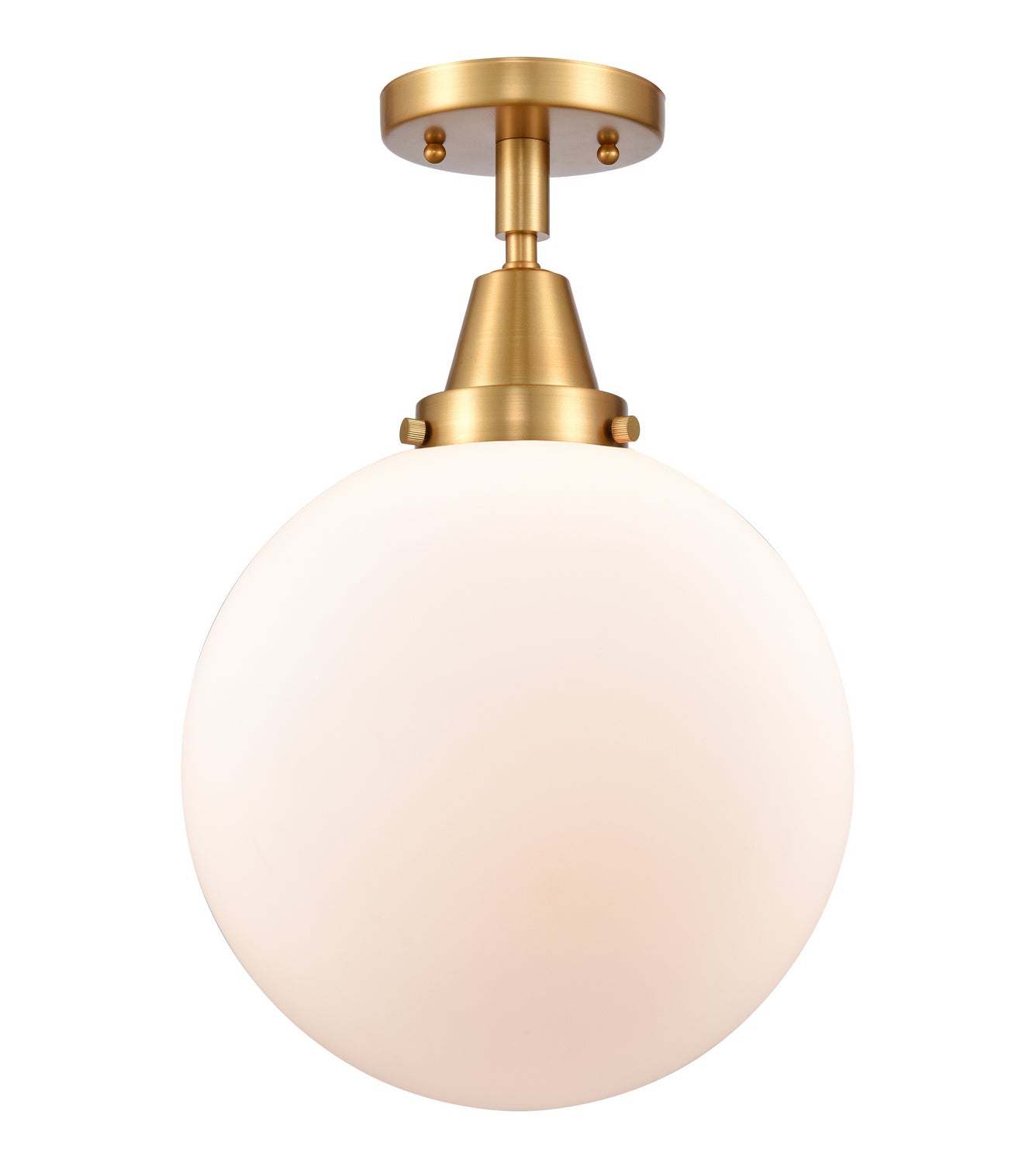 Innovations - 447-1C-SG-G201-10 - One Light Flush Mount - Caden - Satin Gold