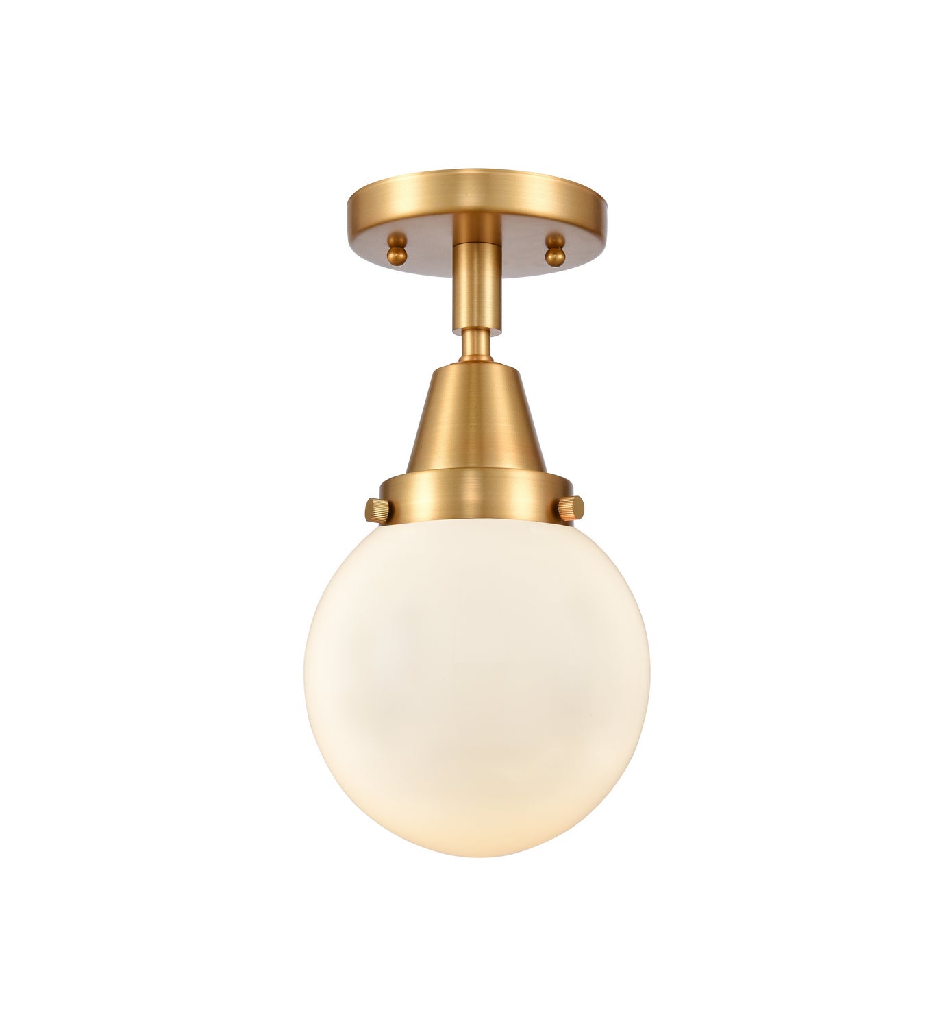 Innovations - 447-1C-SG-G201-6 - One Light Flush Mount - Caden - Satin Gold