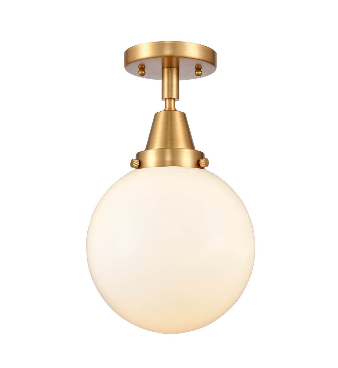 Innovations - 447-1C-SG-G201-8 - One Light Flush Mount - Caden - Satin Gold