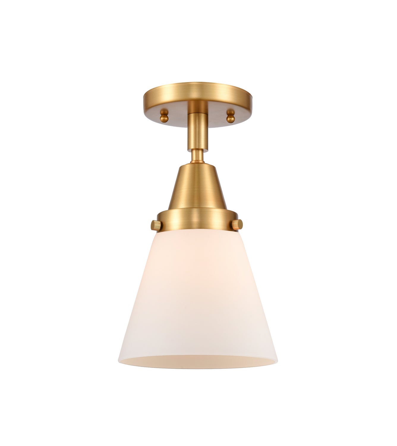 Innovations - 447-1C-SG-G61 - One Light Flush Mount - Caden - Satin Gold