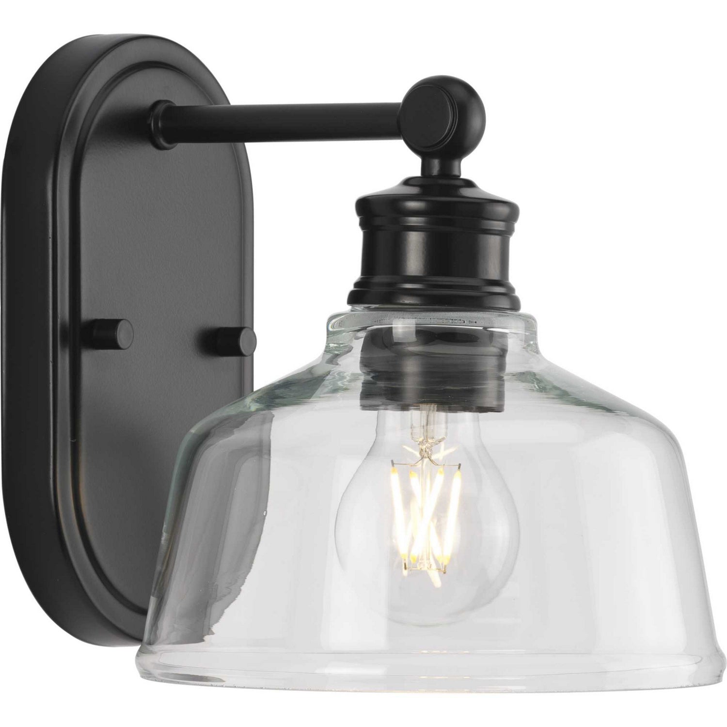 Progress Lighting - P300395-31M - One Light Bath - Singleton - Matte Black