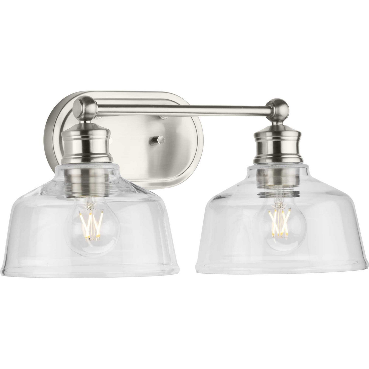 Progress Lighting - P300396-009 - Two Light Bath - Singleton - Brushed Nickel