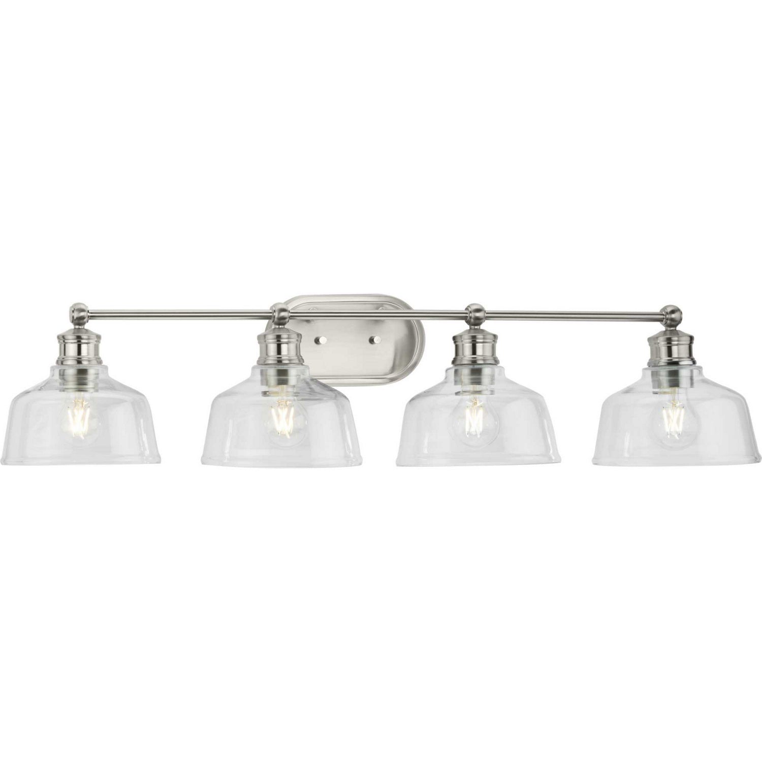 Progress Lighting - P300398-009 - Four Light Bath - Singleton - Brushed Nickel