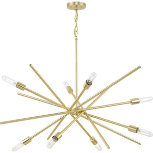 Progress Lighting - P400109-012 - Eight Light Chandelier - Astra - Satin Brass