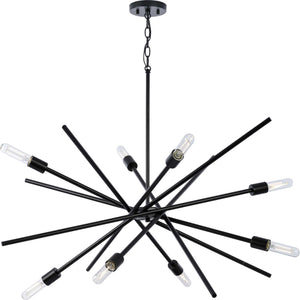 Progress Lighting - P400109-31M - Eight Light Chandelier - Astra - Matte Black