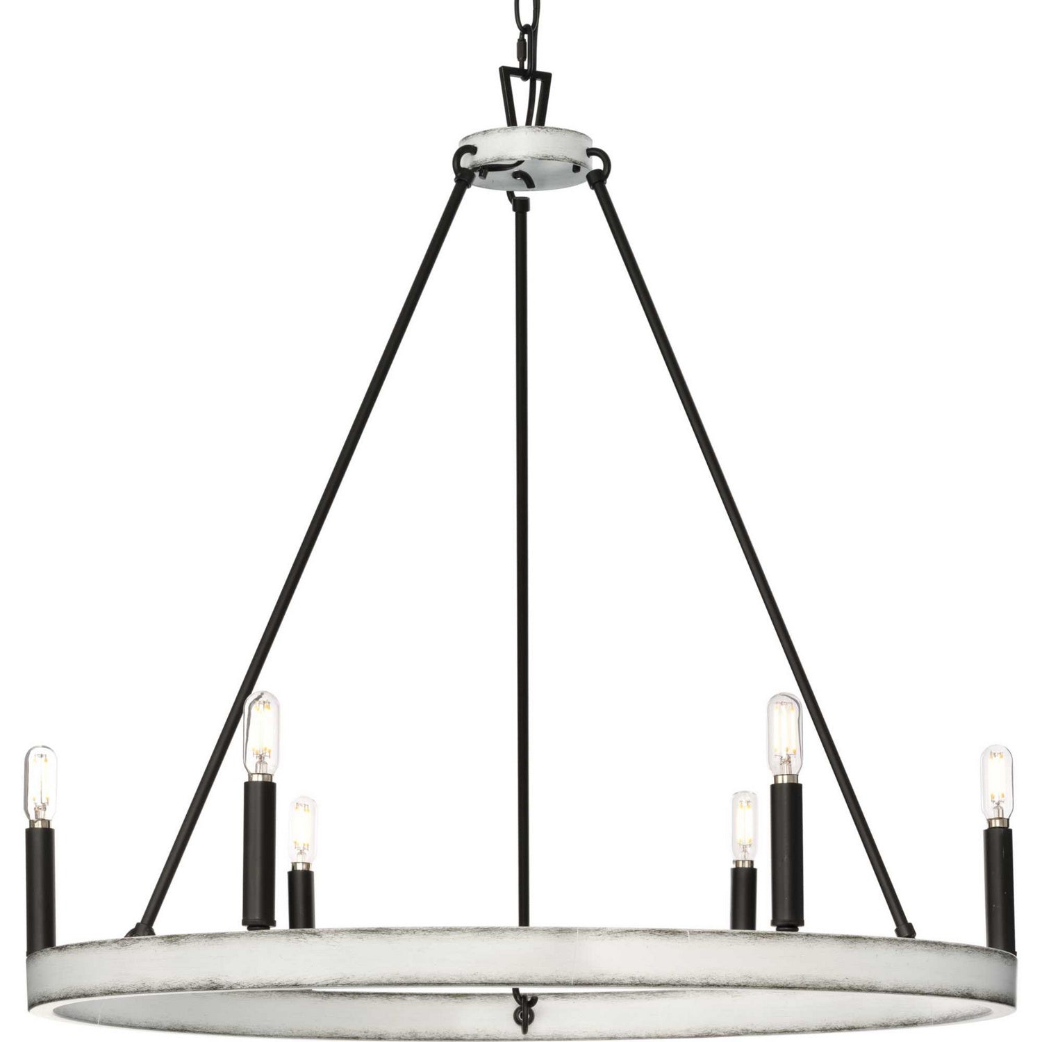 Progress Lighting - P400302-31M - Six Light Chandelier - Galloway - Matte Black